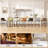 Sturdy Modern Low-Back Counter Height Bar Stools with Metal Frame and Faux Leather Upholstery-1241350253-1241350246