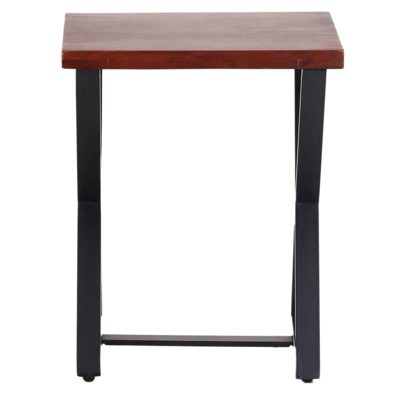 Solid Wood Top End Table