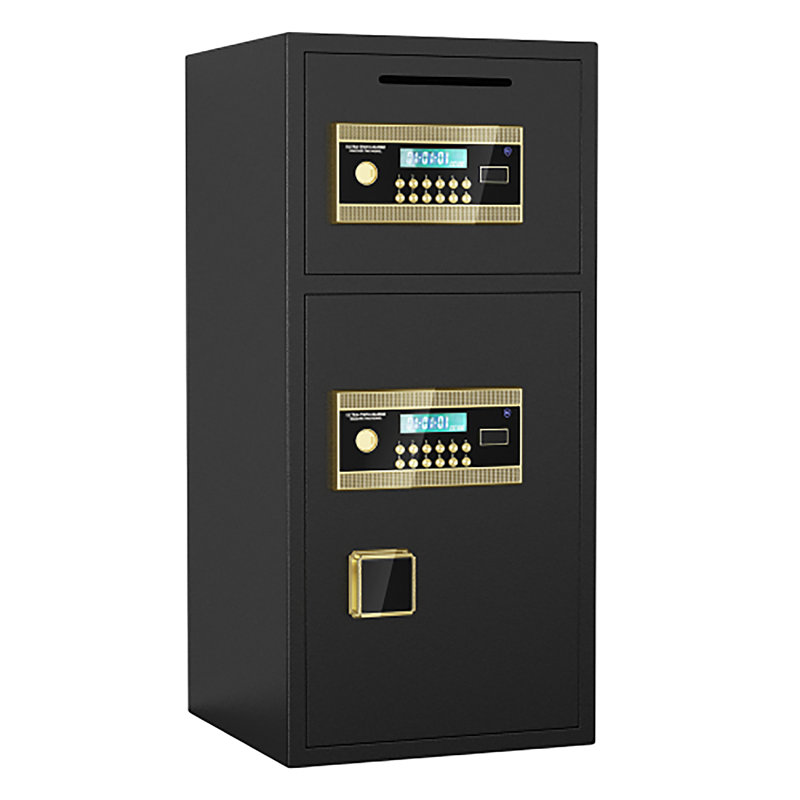 Extra Large Safe Box, Double Door Security Safes Heavy Duty, Home Office Cabinet Safe with Fireproof Document Bag, Deposit Slot & Adjustable Shelf, Hidden Box for Jewelry, Money, Gun