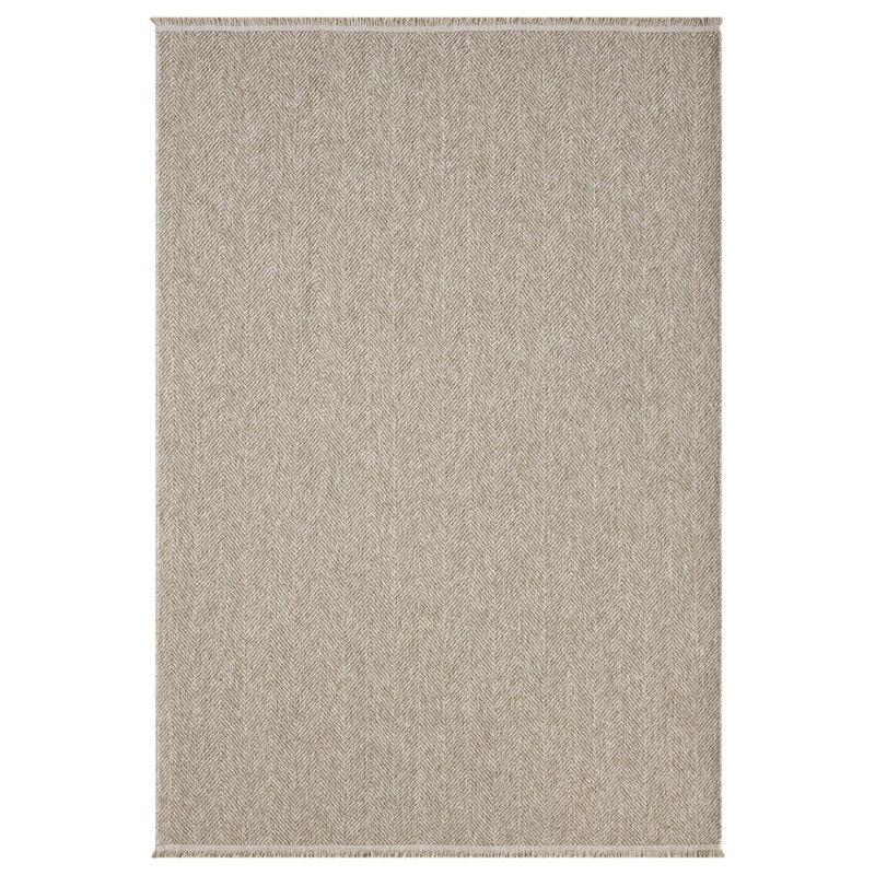 Modern Farmhouse Zigzag Area Rug, Rectangle 6' x 9'