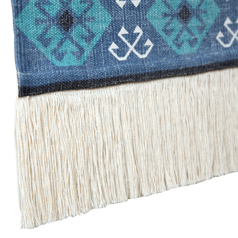 Hand Woven Cotton Wall Hanging, 36" H x 19.5" W