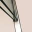 Cabine de douche coulissante demi-cadre l 48 po x H 76 po, 5/16 po (8 mm), nickel brossé