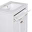 Meuble-lavabo de 30 pouces avec lavabo en céramique, armoire de salle de bain simple verte moderne avec 2 portes et une tablette, portes à fermeture en douceur-106459433-106459434