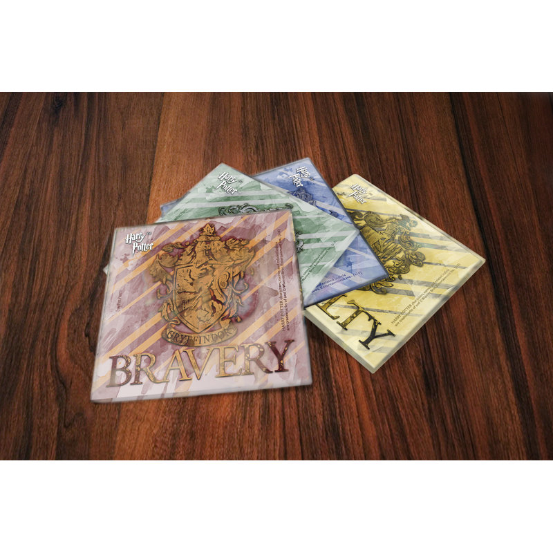 Ensemble de sous-verres en verre 4 pièces harry potter