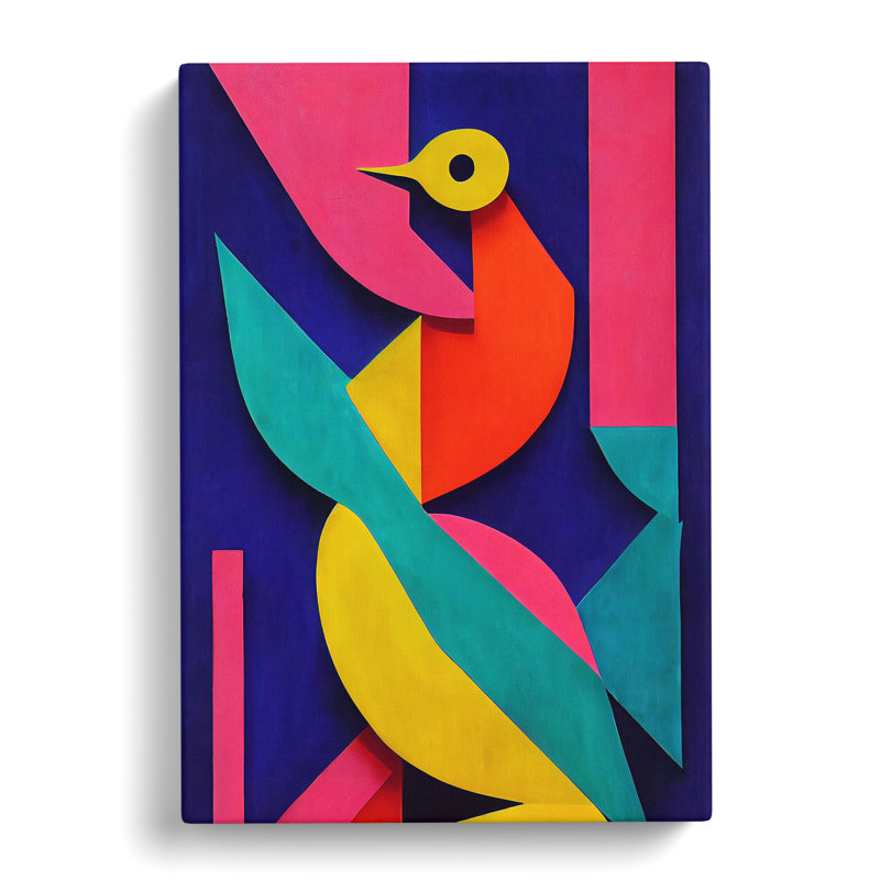 Dove Bird Abstract Vol.5 - Wrapped Canvas, 76cm H x 50cm W x 3cm D
