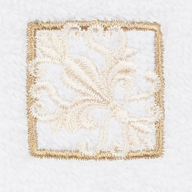 Essuie-mains en coton turc Vivian, Blanc