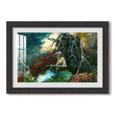 Campfire, Adirondacks, 1892-Winslow Homer-Custom Framed Canvas