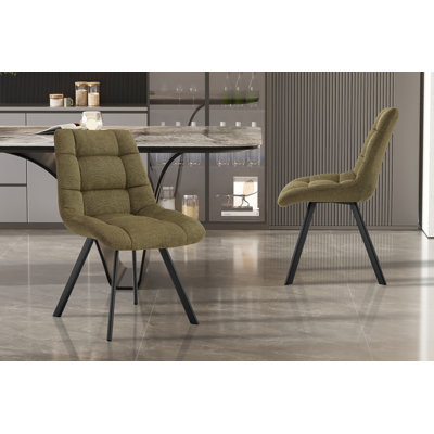 Ephemerine 49cm H Upholstered Metal Side Chair