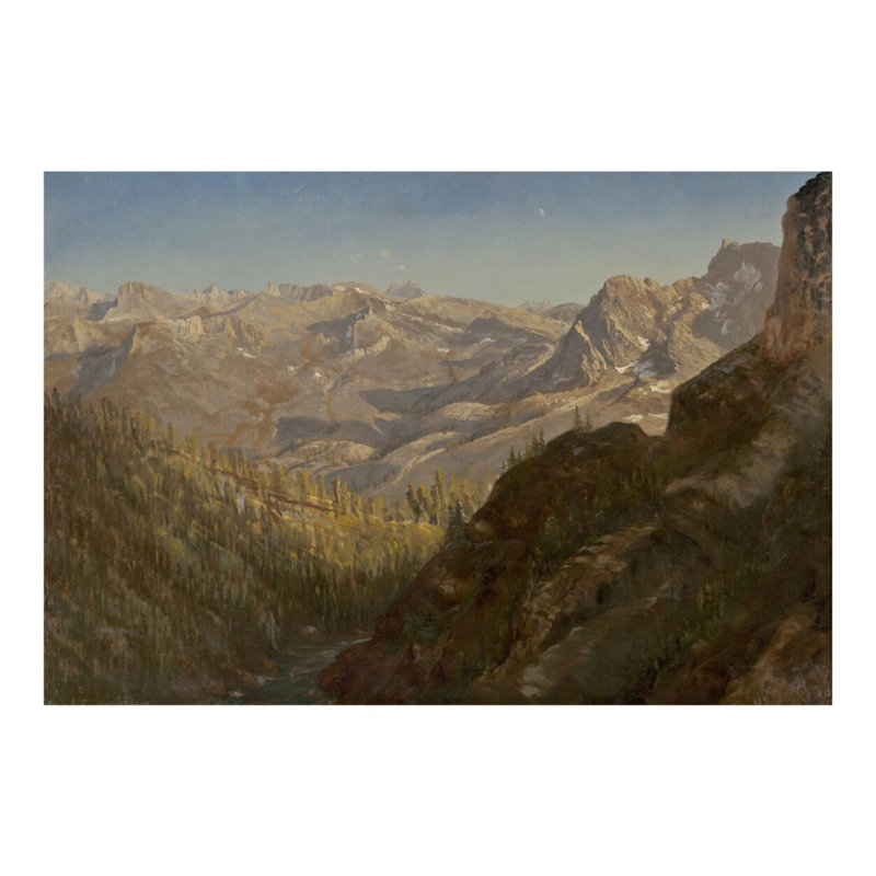 Montagnes de la Sierra Nevada par Albert Bierstadt - Impression giclée, H 16 po x l 20 po