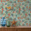 Papier peint Boswell vert floral Margarida-281547531