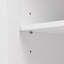 Armoire à linge en MDF pour salle de bain à deux portes, avec tablettes réglables et fixes-118739408