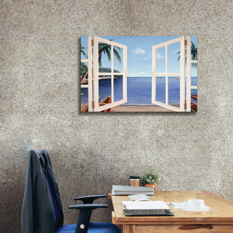 «Day Dreams Window» par Diane Romanello, H 26 po x l 40 po x P 1,5 po