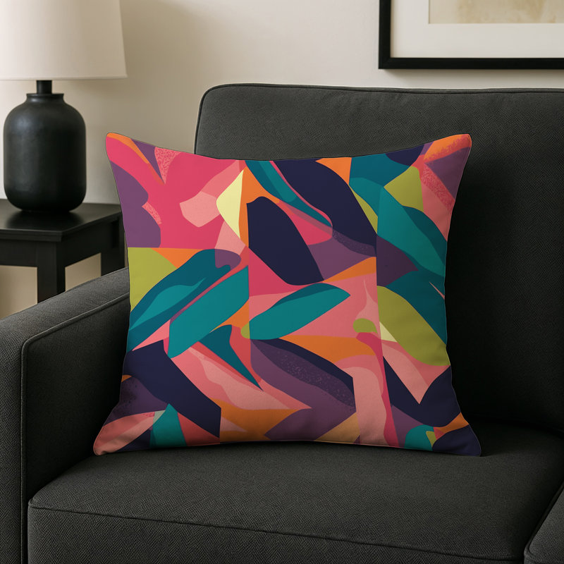 Quantum Prime Cascade Indoor And Outdoor Throw Pillow, Square 18"