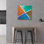 «Out Of The Box 1» par Alicia Ludwig, art mural en verre acrylique