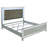Karmen Metallic Upholstered Tufted Eastern King Panel Bed