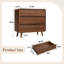 Commode de chambre à coucher avec 3 tiroirs, petite commode en bois pour garde-robe, P 15,7 po x l 31,5 po x H 29,9 po
