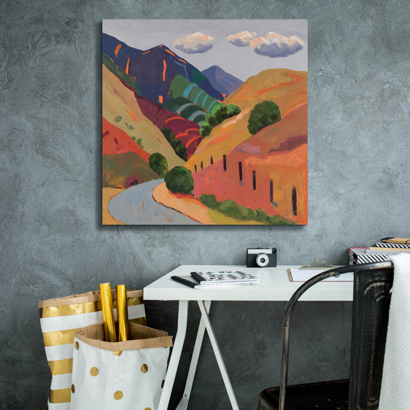  «Wanaka Valley» par Jenny Wantuch, art mural sur toile, 26 po x 26 po, H 26 po x l 26 po