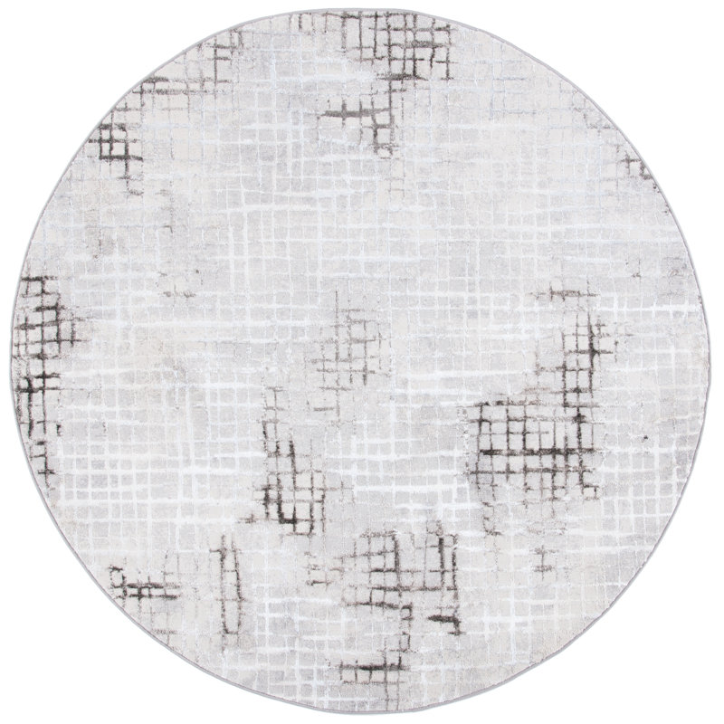 Tapis abstrait Kopp Performance, Rond 6 pi 7 po