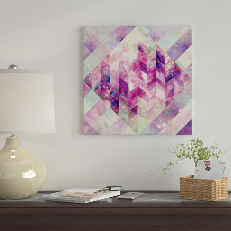 « geometric abstract galaxy iii » par barruf, reproduction d’impression sur toile tendue, H 26 po x l 26 po x P 1,5 po
