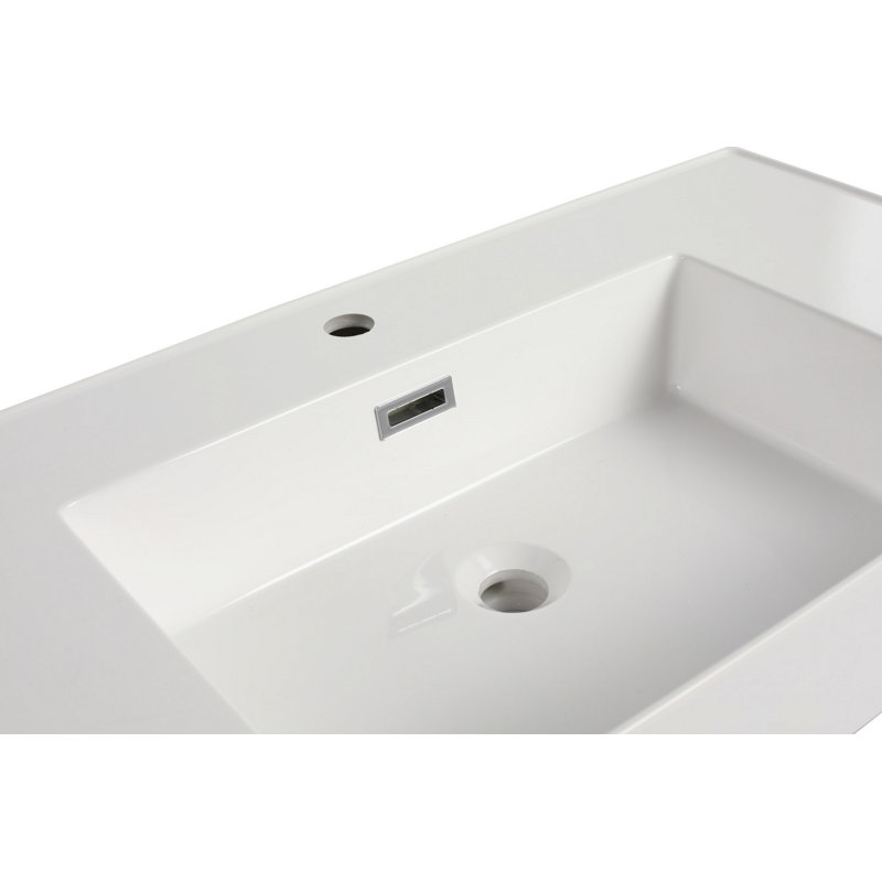 Bathroom Sink, Rectangular Resin Sink For Bathroom