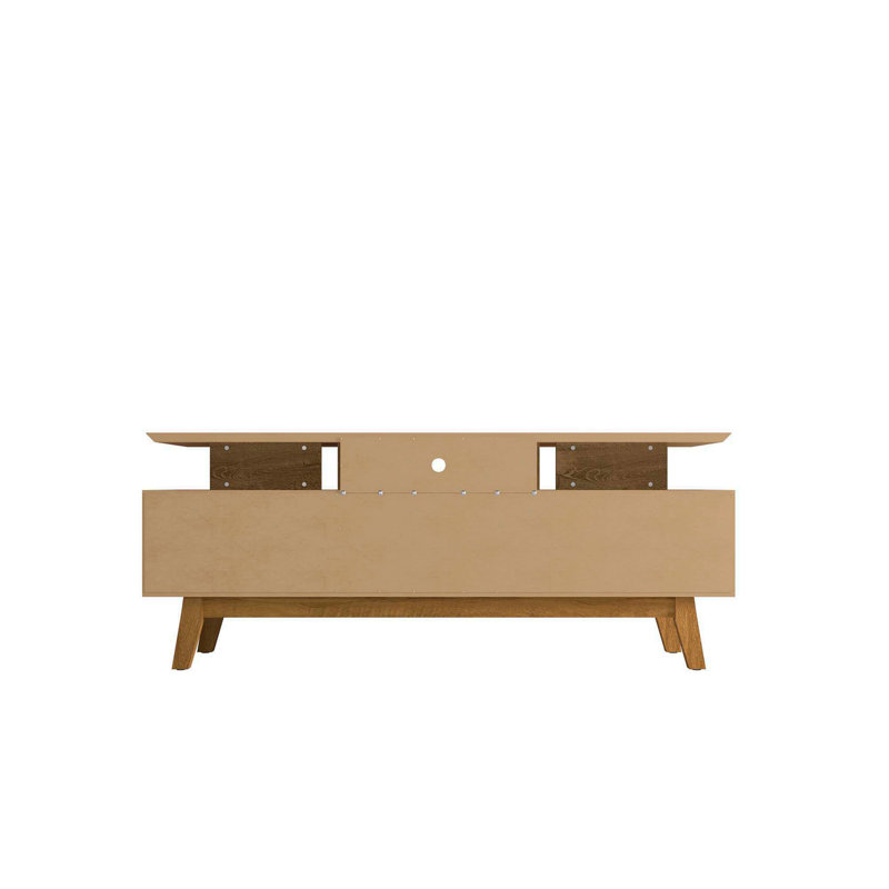 Meuble télé Yonkers, Brun rustique, H 25,79 po x l 62,99 po x P 14,76 po