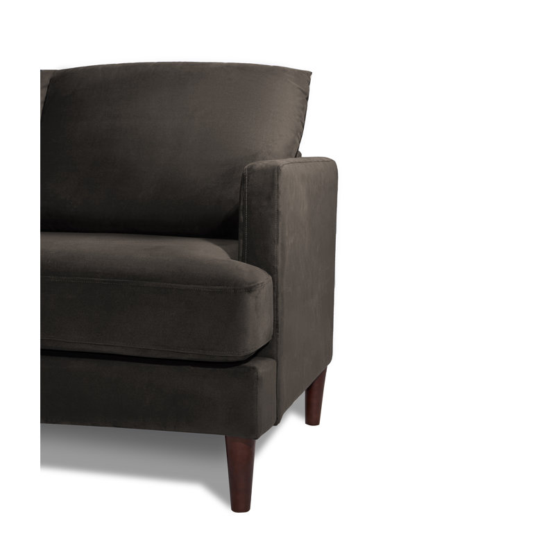 Algere 3 Seater Velvet Sofa, Mink Grey