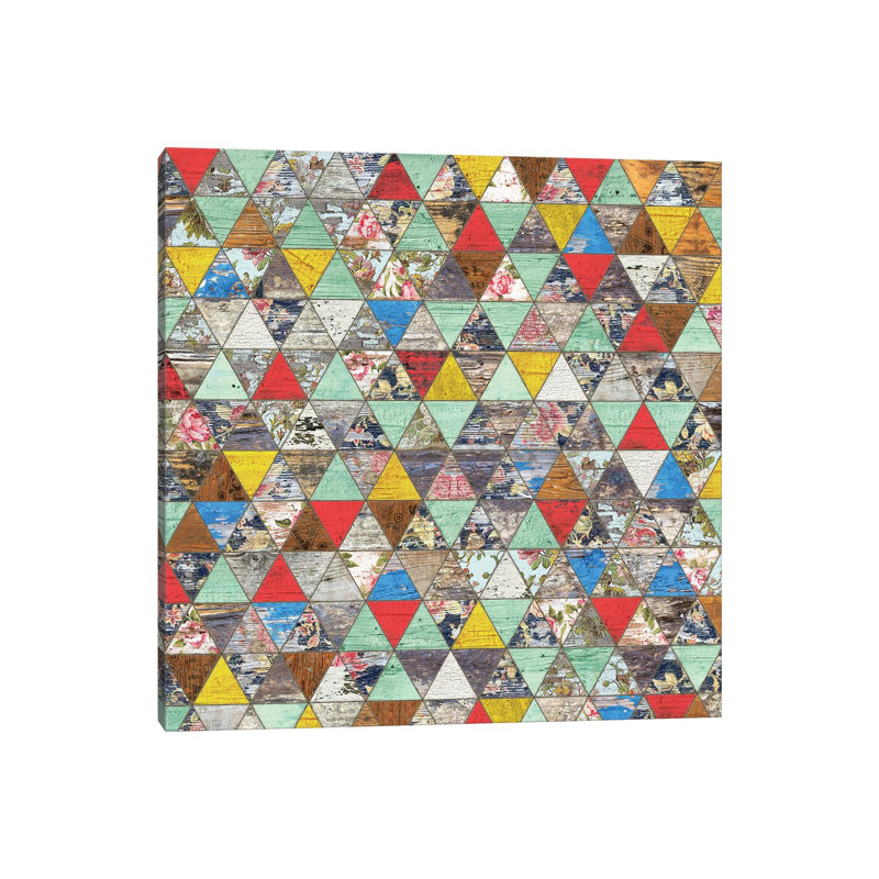 Rustic Geometry I - Square by Diego Tirigall - Wrapped Canvas Print, 93.98 cm H x 93.98 cm W x 3.175 cm D