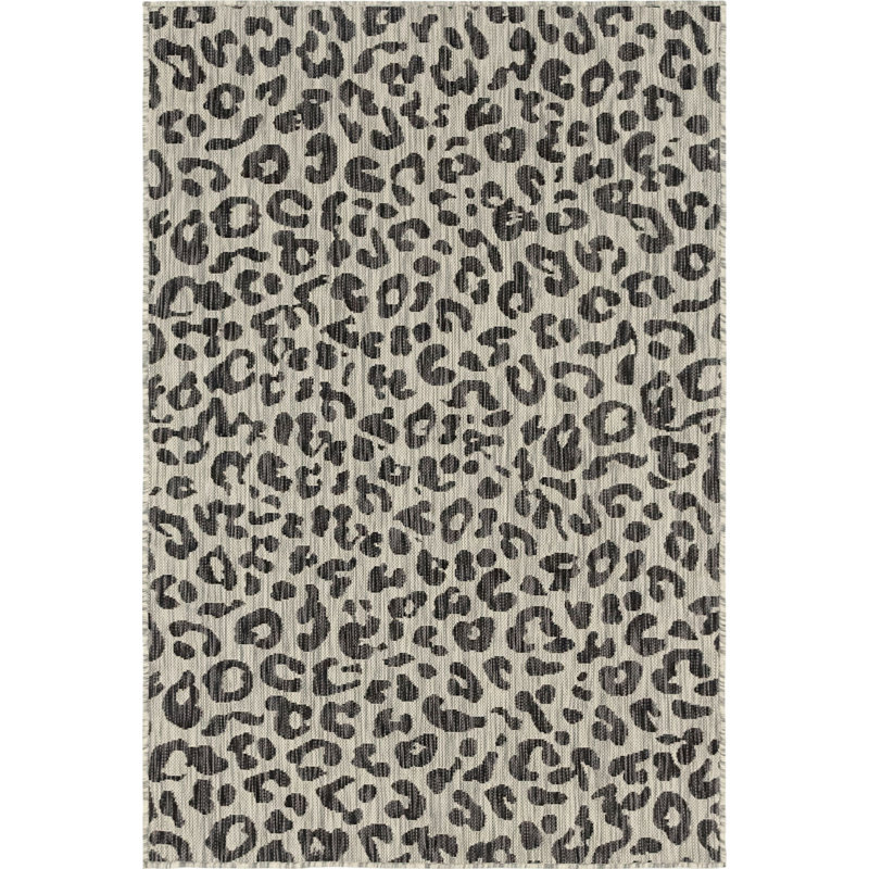 Tapis d'extérieur joyeux couleur pierre, Rectangle 4 pi x 6 pi