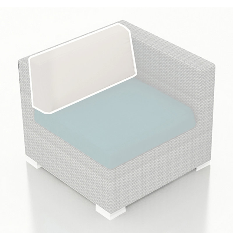 Coussin de siège simple 29 po, Blanc
