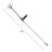 Silver Solar Powered Integrated LED Metal Pathway Light Pack