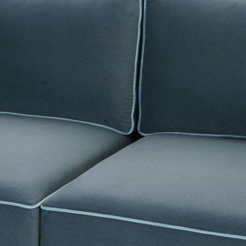 Clairah Willow Berry Red Modular Sofa, Bleu