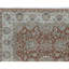 Wool Oriental Area Rug in Rust/Ivory