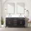 Ensemble de miroirs de salle de bain double 60 po x P 22 po avec robinet Laurel-82319138-113385686