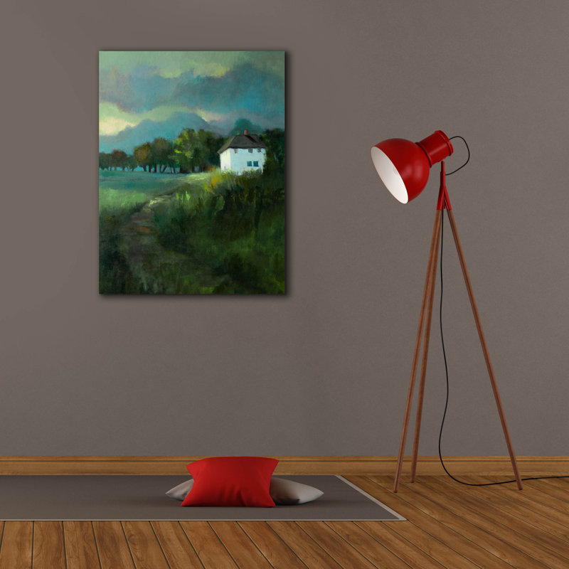 «Hill House» par Jan L. Waldron, art mural sur toile, H 34 po x l 26 po x P 1,5 po