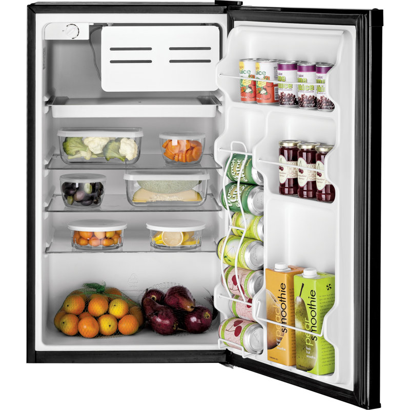 4.4 cu. ft. Freestanding Mini Fridge with Freezer, Black