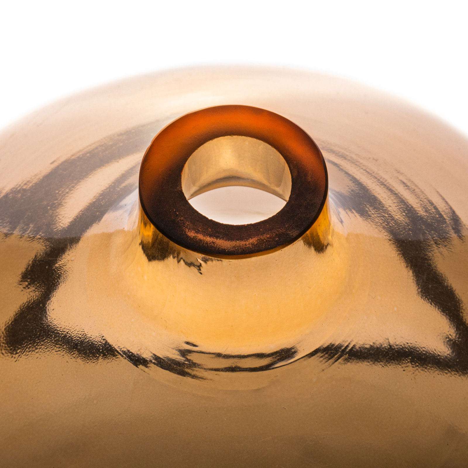 Madaki 8.25'' Glass Table Vase, Amber
