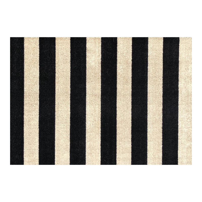 wash+dry Farmhouse Stripes Washable Rug, 2x3