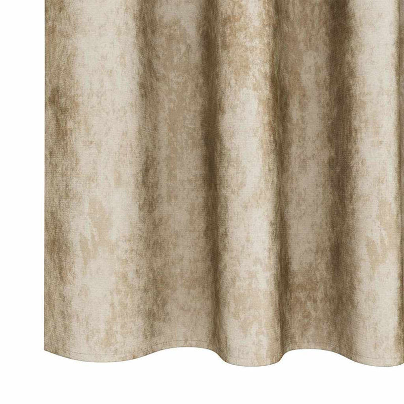 Curtain With Curtains 2 Pcs Velvet, Cream, 140cm Width x 140cm Drop