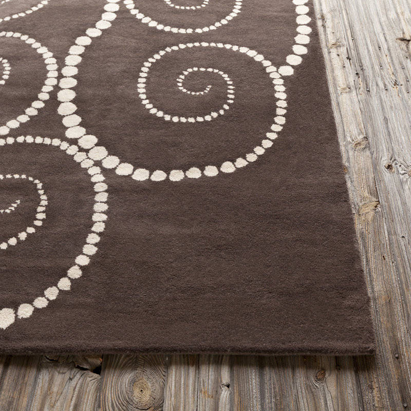 Tapis en laine touffeté à la main Ailey, 5 pi x 7 pi 6 po