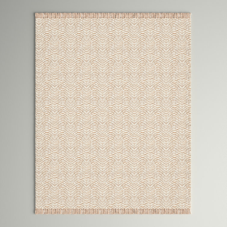 Helton Farmhouse Handmade Flatweave Jute/Cotton Beige Rug Beachcrest Home Rug Size: Rectangle 7'6 x 9'6