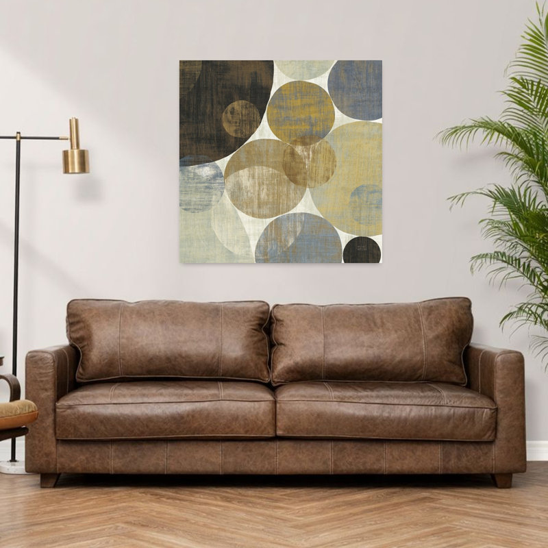 Circulation II, art contemporain abstrait, H 36 po x l 36 po
