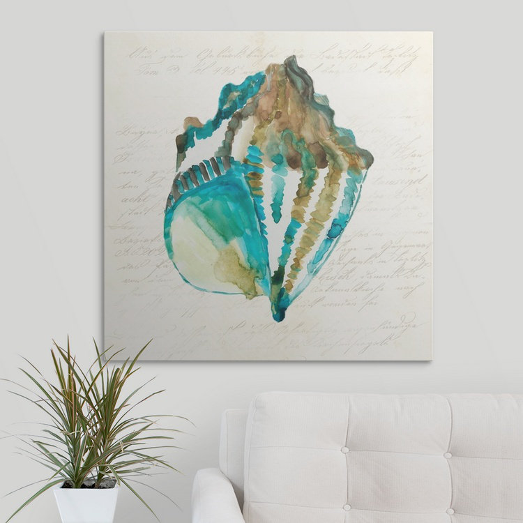 " Shell " by Aimee Wilson, 35" H x 35" W x 1.5" D, Canvas