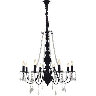 Cogburn 8 - Light Candle Style Chandelier