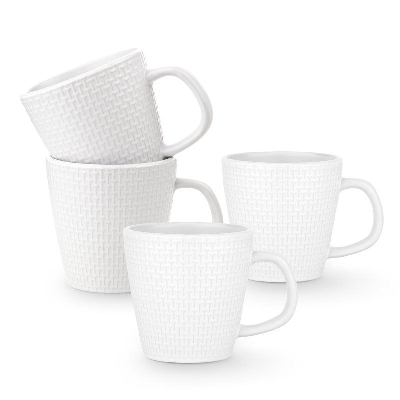 Ensemble de tasses en grès Stone Lain Abigael, Blanc