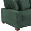 2 - Piece Upholstered Corduroy Modular Sectional Sofa with Pillow Back and Solid Wood Legs-1717748302