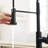 Commercial Black Kitchen Faucet, Pull Out Spray Function, Ceramic Filler Matte Faucet With , Leak- Construction, Easy Installation Process-1061234046