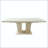 Travertine Pattern Extendable Rectangular Dining Table