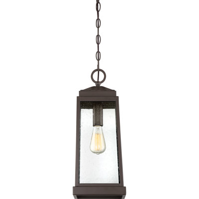 Lanterne suspendue d'extérieur 1 lumière H 20 po Isaak Western Bronze