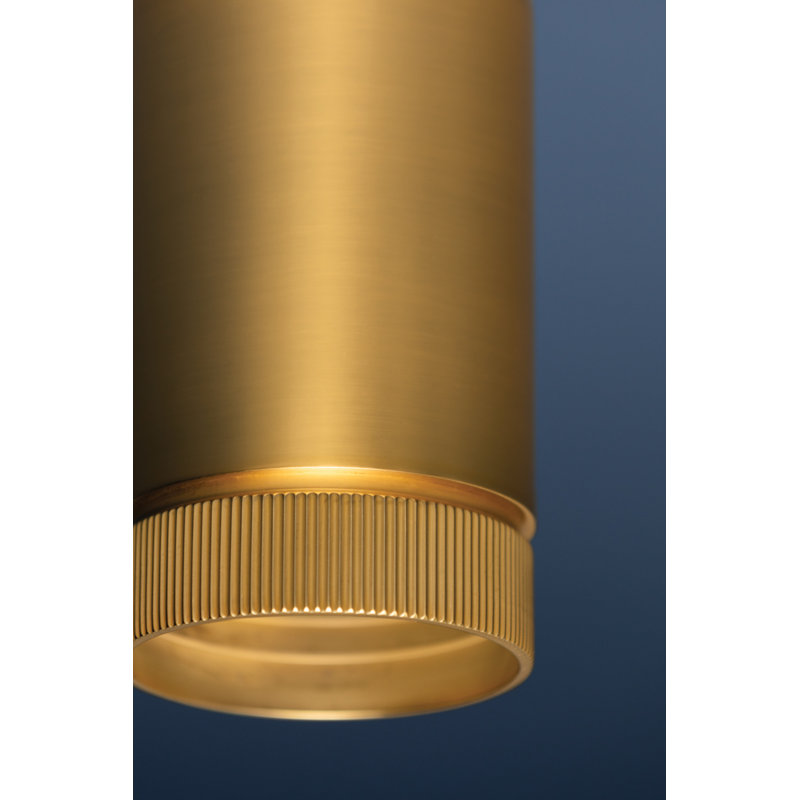 DIGHTON FLUSH MOUNT, Aged Brass