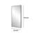 Engineered Wood Flat Wall Mirror